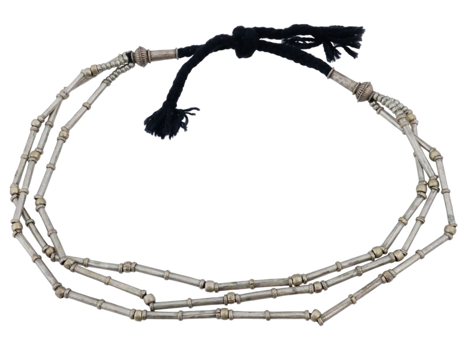 MULTI STRAND SILVER NECKLACE (1 of 2)