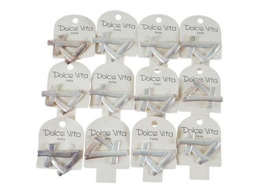 VTG FRENCH DOLCE VITA COSTUME JEWELRY BROOCHES