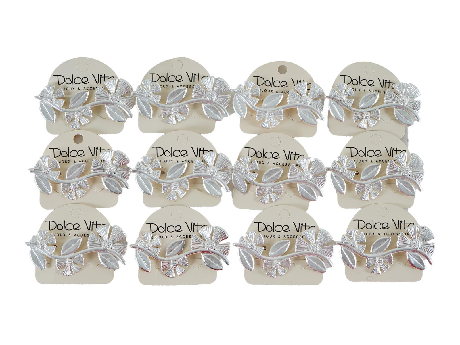 VINTAGE FRENCH DOLCE VITA COSTUME JEWELRY BROOCHES (1 of 2)