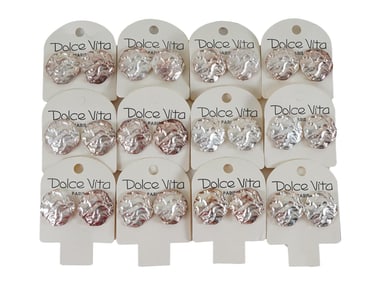 VTG FRENCH DOLCE VITA COSTUME JEWELRY CLIP ON EARRINGS