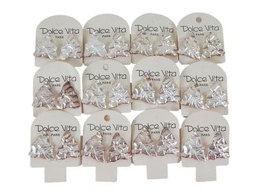 VTG FRENCH DOLCE VITA COSTUME JEWELRY CLIP ON EARRINGS