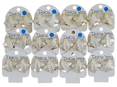 LOT OF FRENCH DOLCE VITA COSTUME JEWELRY CLIP EARRINGS