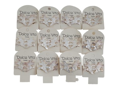 GROUP OF VINTAGE FRENCH DOLCE VITA CLIP ON EARRINGS