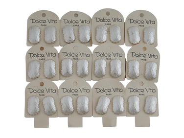 VINTAGE FRENCH DOLCE VITA CLIP ON EARRINGS