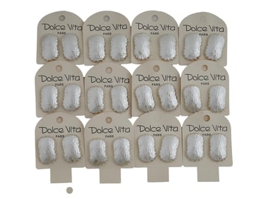 VINTAGE FRENCH DOLCE VITA CLIP ON EARRINGS