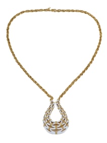 VINTAGE 1960S CUSTOM JEWELRY CROWN TRIFARI NECKLACE