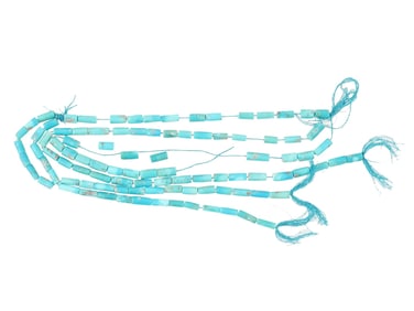 COLLECTION OF TURQUOISE BEADS FOR NECKLACE