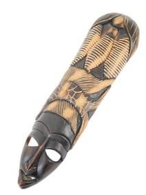 VINTAGE AFRICAN DECORATIVE WALL MASK LATE 20TH C