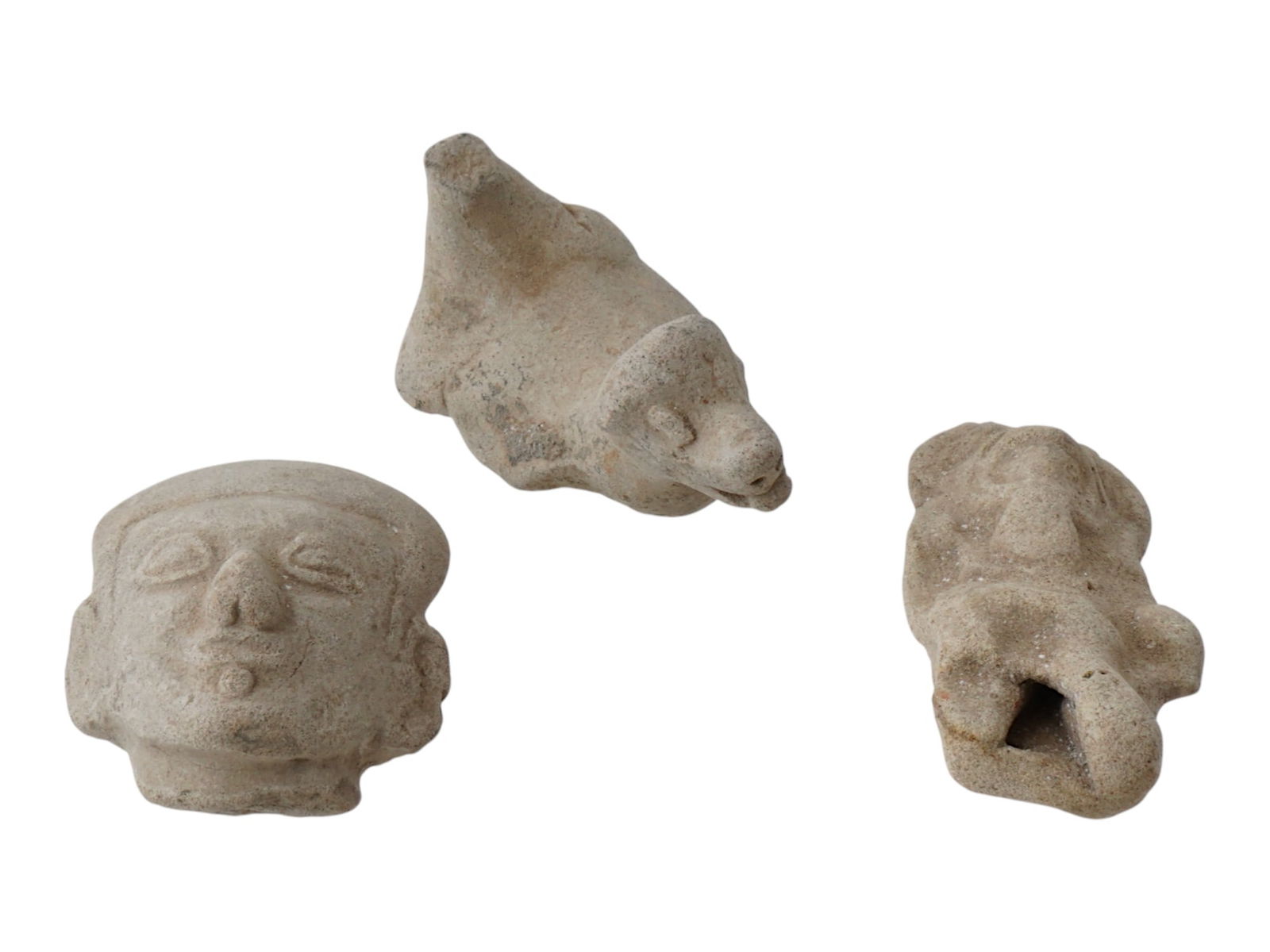 ANCIENT PRE COLUMBIAN TAINO TERRACOTTA FRAGMENTS (1 of 3)