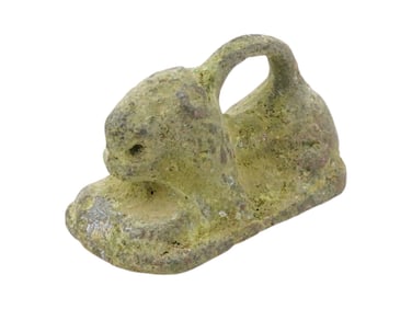 ANCIENT ROMAN BRONZE LION PENDANT 100 TO 200 AD