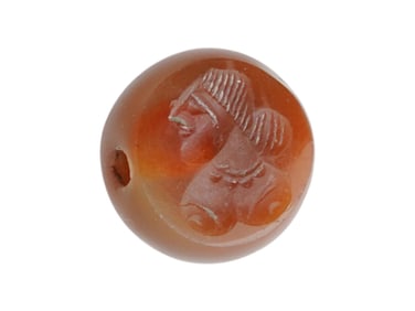 600 AD ANCIENT PERSIAN SASSANIAN AGATE STAMP SEAL
