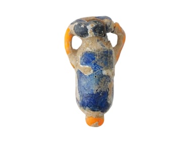 MINIATURE ANCIENT PHOENICIAN GLASS AMPHORA 300 TO 500BC