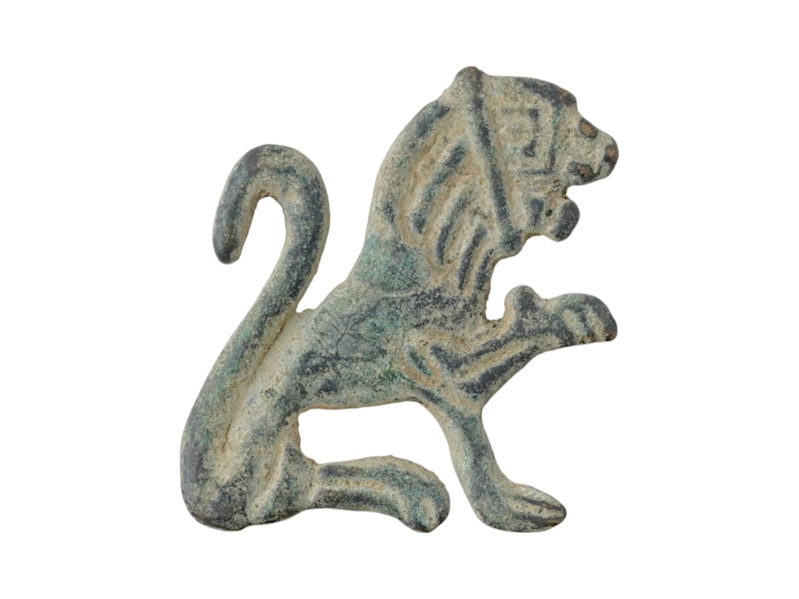 100 TO 200 AD ANCIENT ROMAN BRONZE LION FIGURINE (1 of 4)