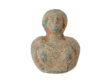 ANCIENT ROMAN EMPIRE BRONZE FEMALE BUST