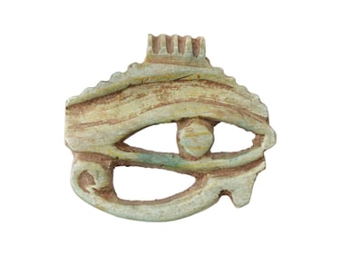 ANCIENT EGYPTIAN STONE HORUS EYE AMULET PENDANT