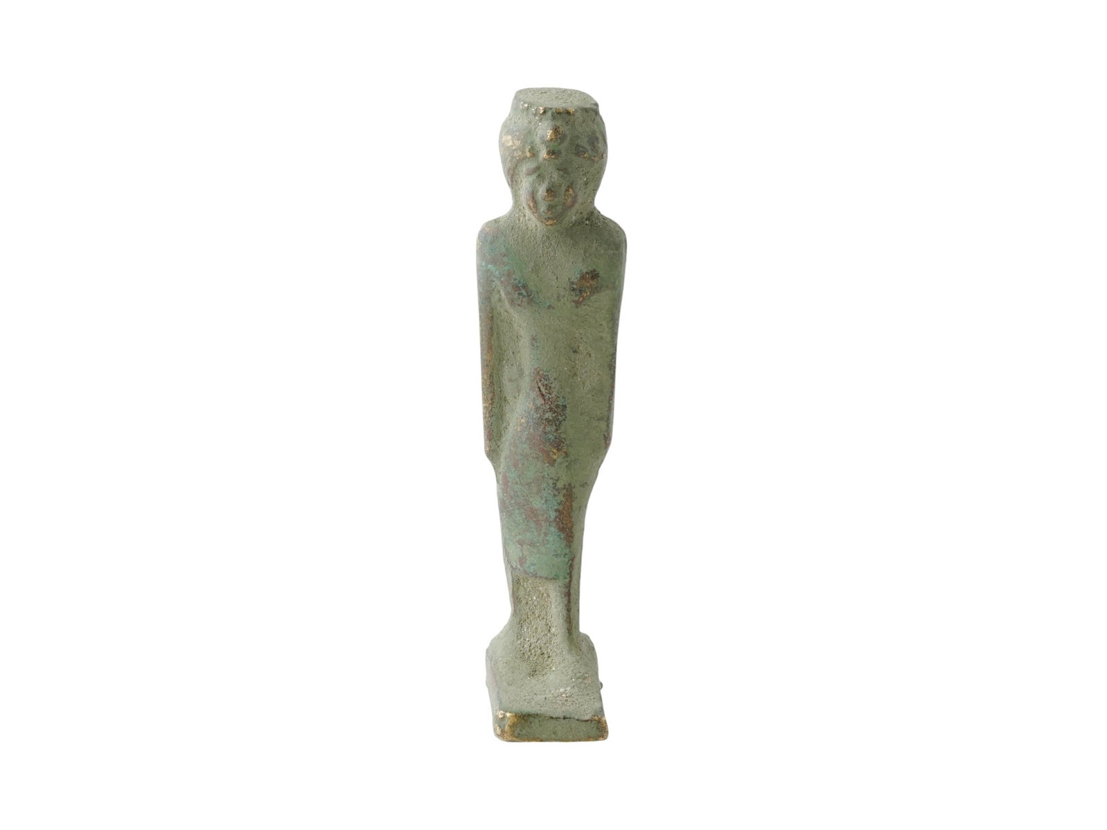 663 TO 525 BC ANCIENT EGYPTIAN 26TH DYNASTY BRONZE RULER: An ancient Egyptian 26th Dynasty bronze ruler. Circa: 663 to 525 BC. The Twenty sixth Dynasty of Egypt was the last native dynasty of ancient Egypt before the Persian conquest in 525 BC. Ancient Egypt
