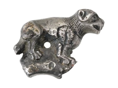 ANCIENT PERSIAN ACHAEMENID EMPIRE SILVER GARMENT PIN