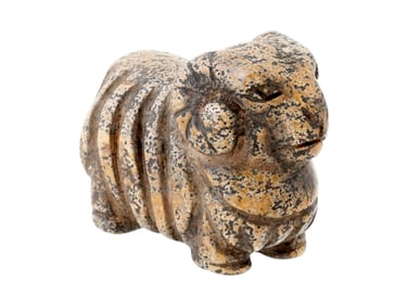 ANCIENT EGYPTIAN PTOLEMAIC CARVED GRANITE RAM FIGURINE