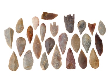 LOT OF ANCIENT EGYPTIAN NAQADA CULTURE ARROW HEADS