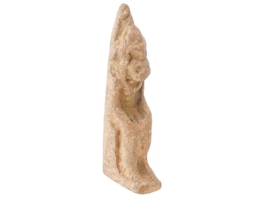 ANCIENT EGYPTIAN PTOLEMAIC FAIENCE SEKHMET FIGURINE