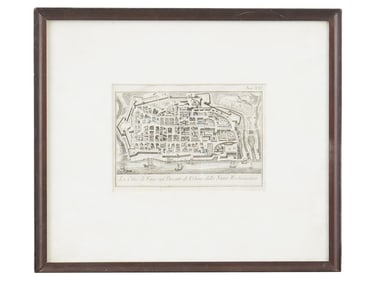 ANTIQUE 17TH C ITALIAN MAP ENGRAVING BY SALMON THOMAS