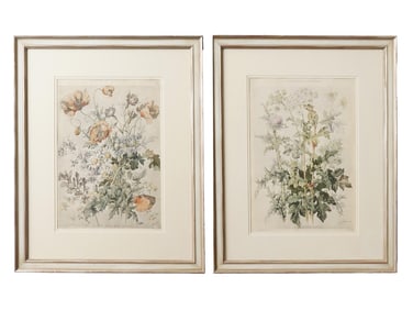 AFTER HENRI LAMBERT BOTANICAL COLOR LITHOGRAPHS