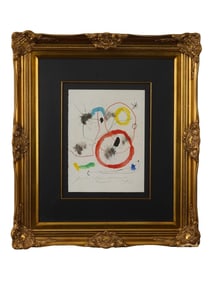 AFTER JOAN MIRO LIMITED ED LITHOGRAPH PRINT W COA