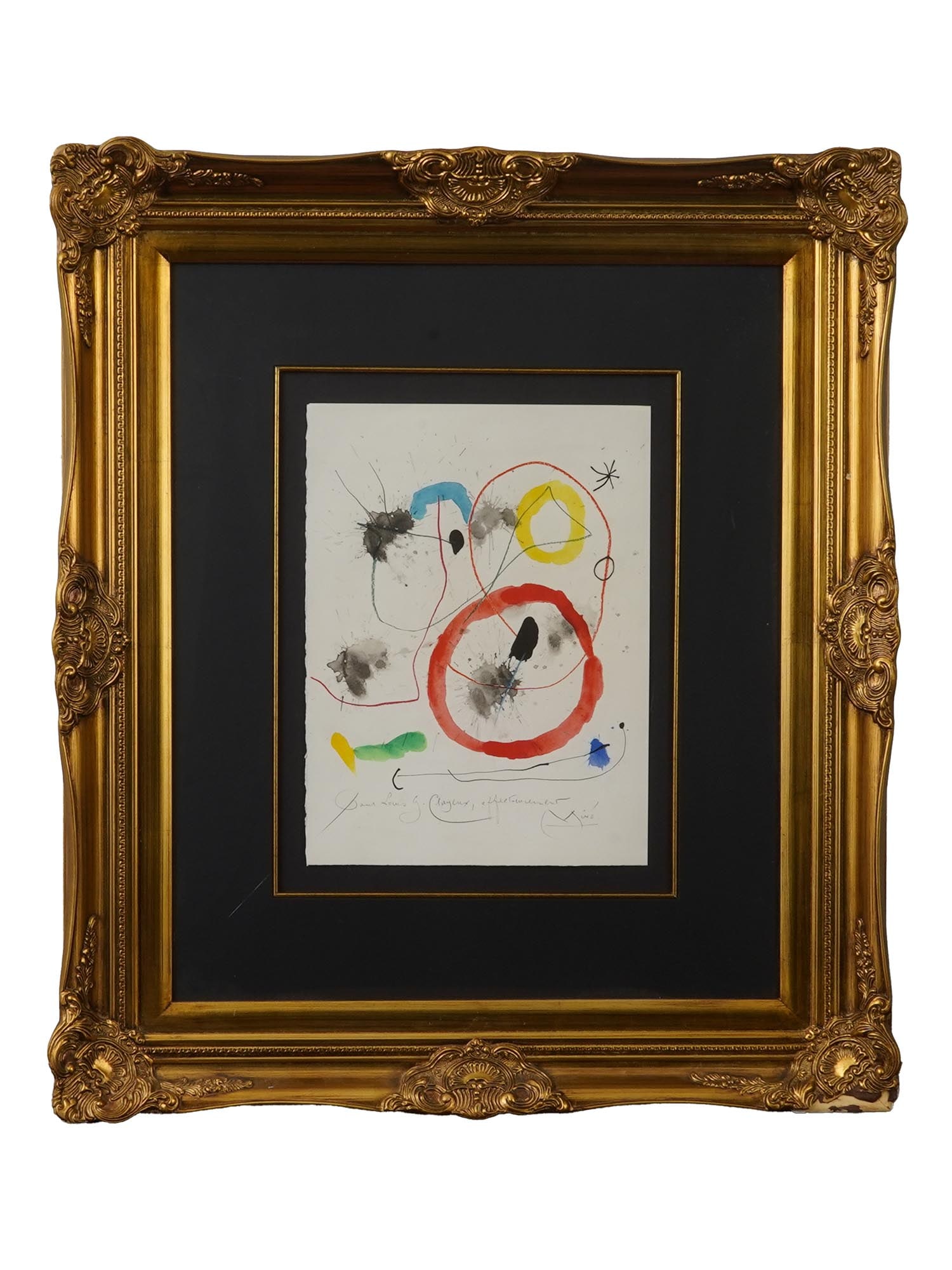 AFTER JOAN MIRO LIMITED ED LITHOGRAPH PRINT W COA (1 of 5)