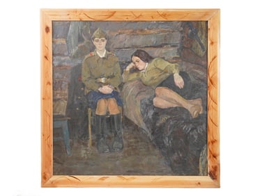 UKRAINIAN OIL PAINTING BY MIKHAIL BELSKI WITH COA