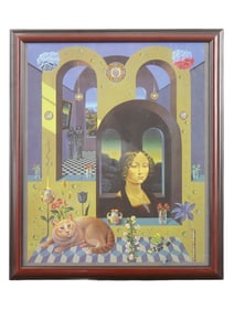 IGOR TULIPANOV RUSSIAN AMERICAN SURREALIST LITHOGRAPH