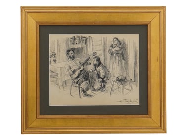 ATTR TO VLADIMIR MAKOVSKY RUSSIAN GENRE SCENE PAINTING