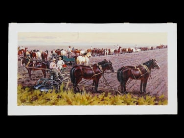 RUSSIAN RURAL SCENE OIL PAINTING BY IVAN SUSHCHENKO