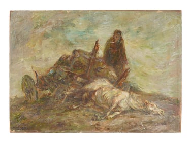 IMPRESSIONIST OIL PAINTING BY RAPHAEL MANDELZWEIG