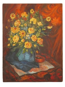 RUSSIAN STILL LIFE PAINTING SIGNED BORIS ANISFELD