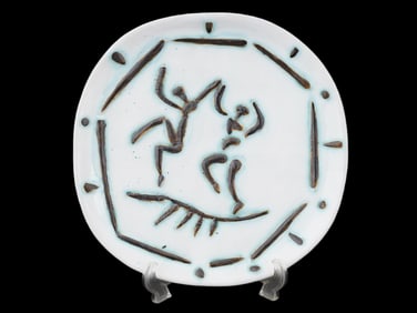 PICASSO CERAMIC POTTERY PLATE BY GALERIE MADOURA
