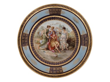 NEO CLASSICAL PORCELAIN PLATE JUDGEMENT OF PARIS