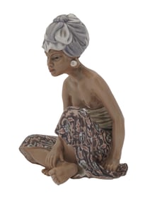 DAHL JENSEN COPENHAGEN WOMAN PORCELAIN FIGURINE