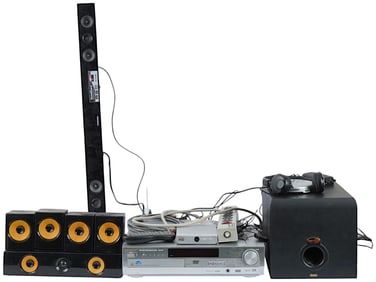 PANASONIC DVD HOME THEATER SOUND SYSTEM AND ACCESSORIES