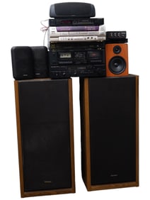 HIFI KARAOKE SYSTEM AMP TAPE DECK TECHNICS SPEAKERS