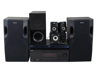 HIFI SURROND TV SONY BLUE RAY AMPLIFIERS AND SPEAKERS