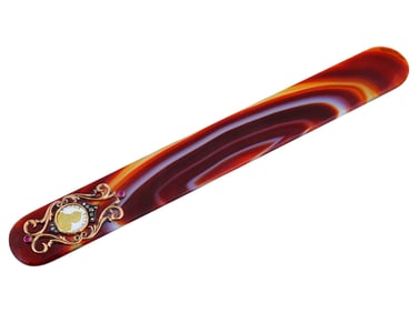 RUSSIAN AGATE GOLD AND ENAMEL LETTER OPENER KNIFE