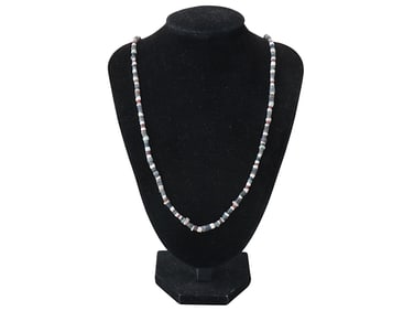 ANCIENT NEAR EASTERN MULTICOLOR STONE BEAD NECKLACE