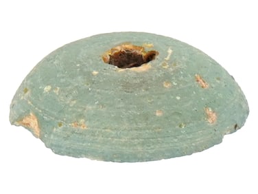 ANCIENT ROMAN GLASS SPINDLE WHORL 100 TO 300 AD