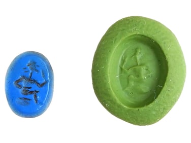 ANCIENT GRECO ROMAN ENGRAVED LAPIS LAZULI INTAGLIO