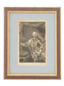 ANTHONY WALKER ENGRAVING THE GREAT DUKE OF RUSSIA 1749