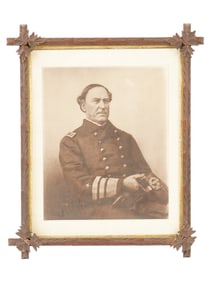 ANTIQUE 19TH C AMERICAN PHOTO OF DAVID GLASGOW FARRAGUT
