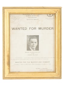 1921 AMERICAN WANTED FOR MURDER ROBBERY POSTER
