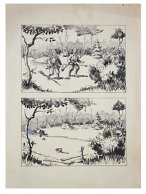 WWII ARMENIAN SOVIET PAINTING ATTR LEV BRODATY