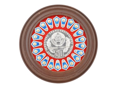COLLAGE OF SOVIET ERA SCHOOL GRADUATION BADGES
