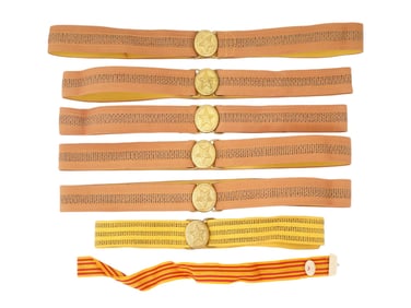 LOT OF RUSSIAN SOVIET CEREMONIAL OFFICER MILITARY BELTS